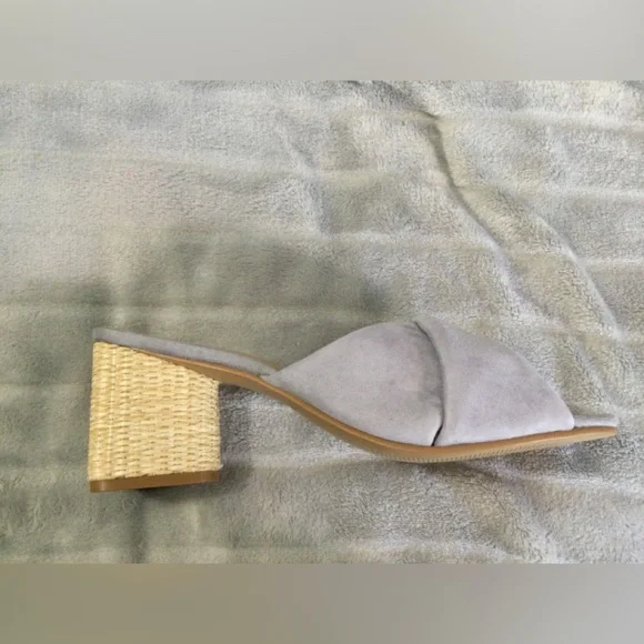 Lisa Vicky Impress Lavender Block Heeled Suede Sandal Size 9M - Picture 11 of 13